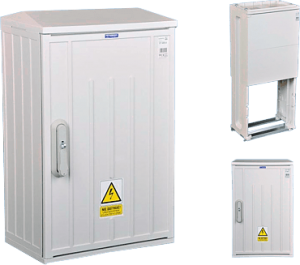 DIN stand-alone thermosetting enclosures