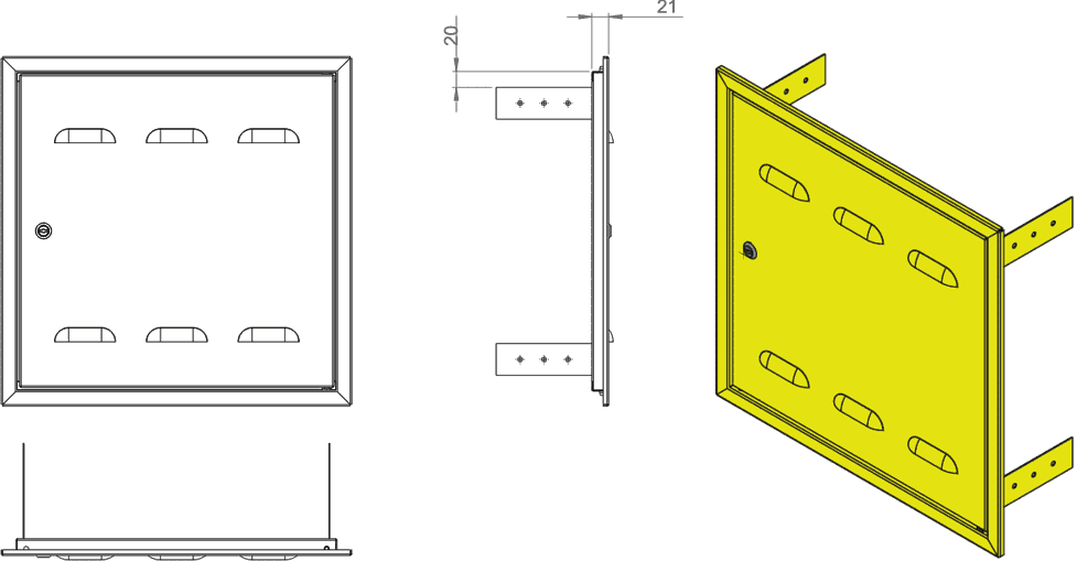 Gas inspection door DGM - SAKS-POL