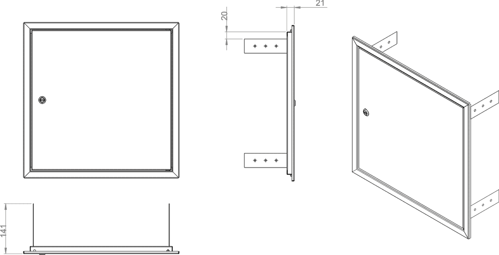 DRM and DRN inspection doors - SAKS-POL