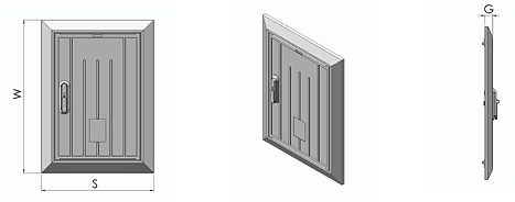 Polyester inspection door (DRT)