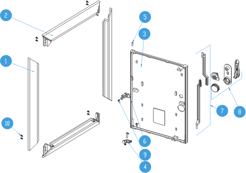 Polyester inspection door (DRT)