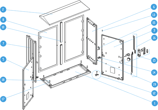 Polyester electrical enclosures 320mm