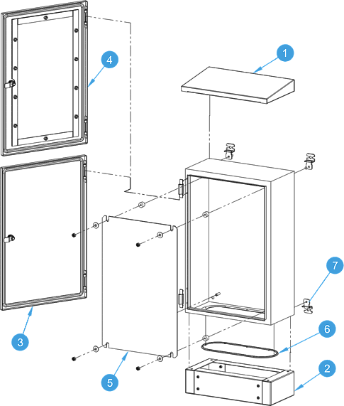 Metal enclosures IP66 construction