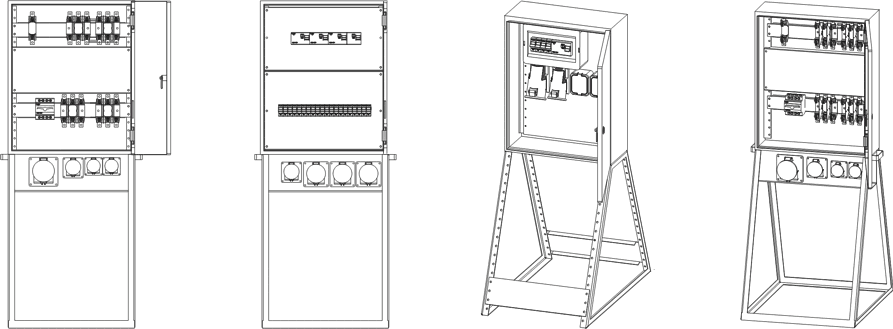 Metal enclosures of switchgear construction