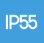 Stopień ochrony obudowy IP55